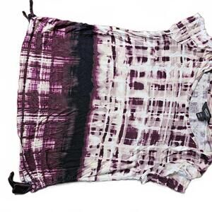 Simply Vera Vera Wang Women's Tie-Dye Short Sleeve Top, Size XS